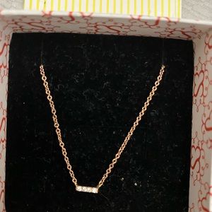 Sugar beans rose gold pendant necklace
